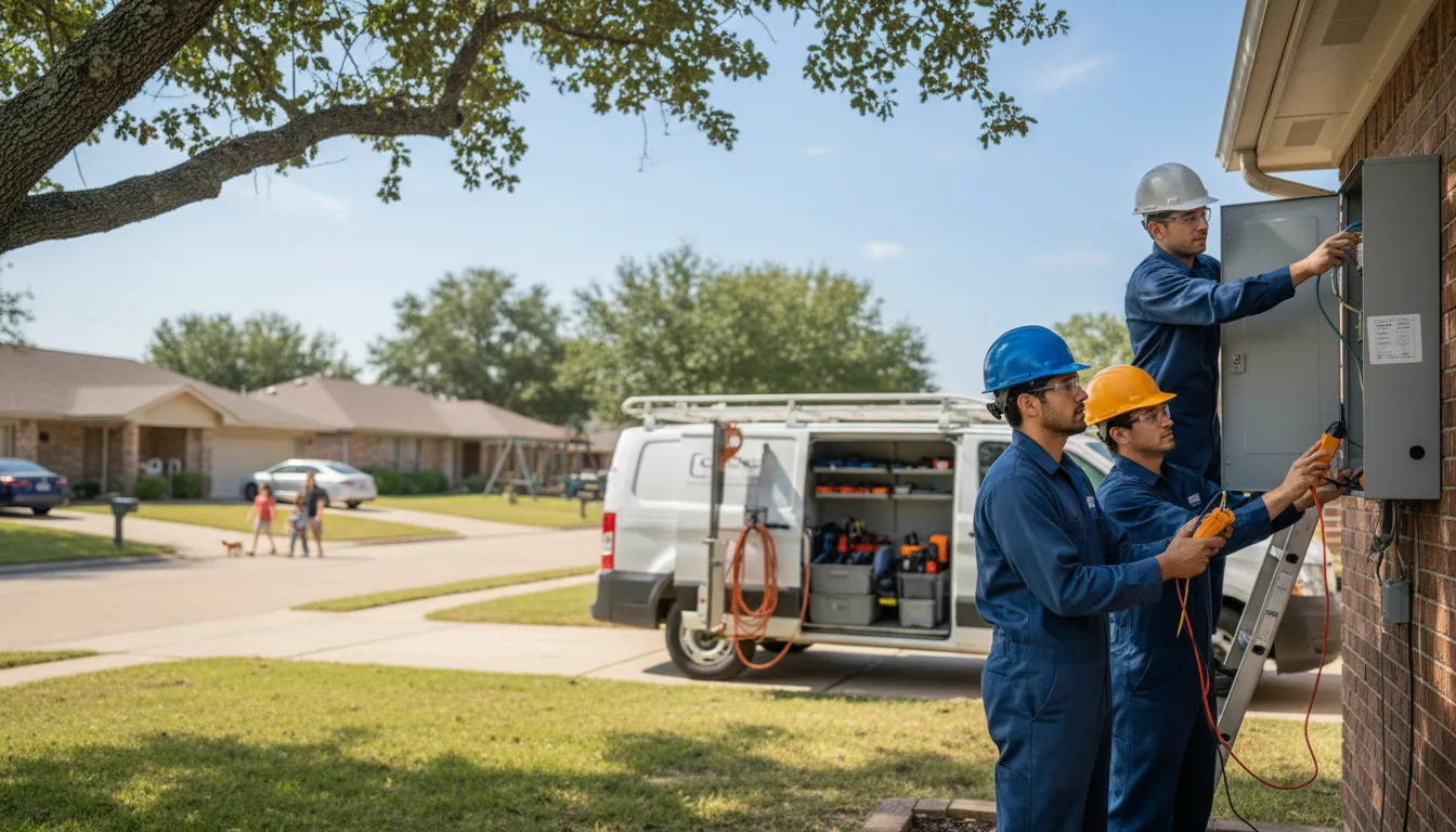 Certified electrician providing emergency electrical services in Springbrook, WI